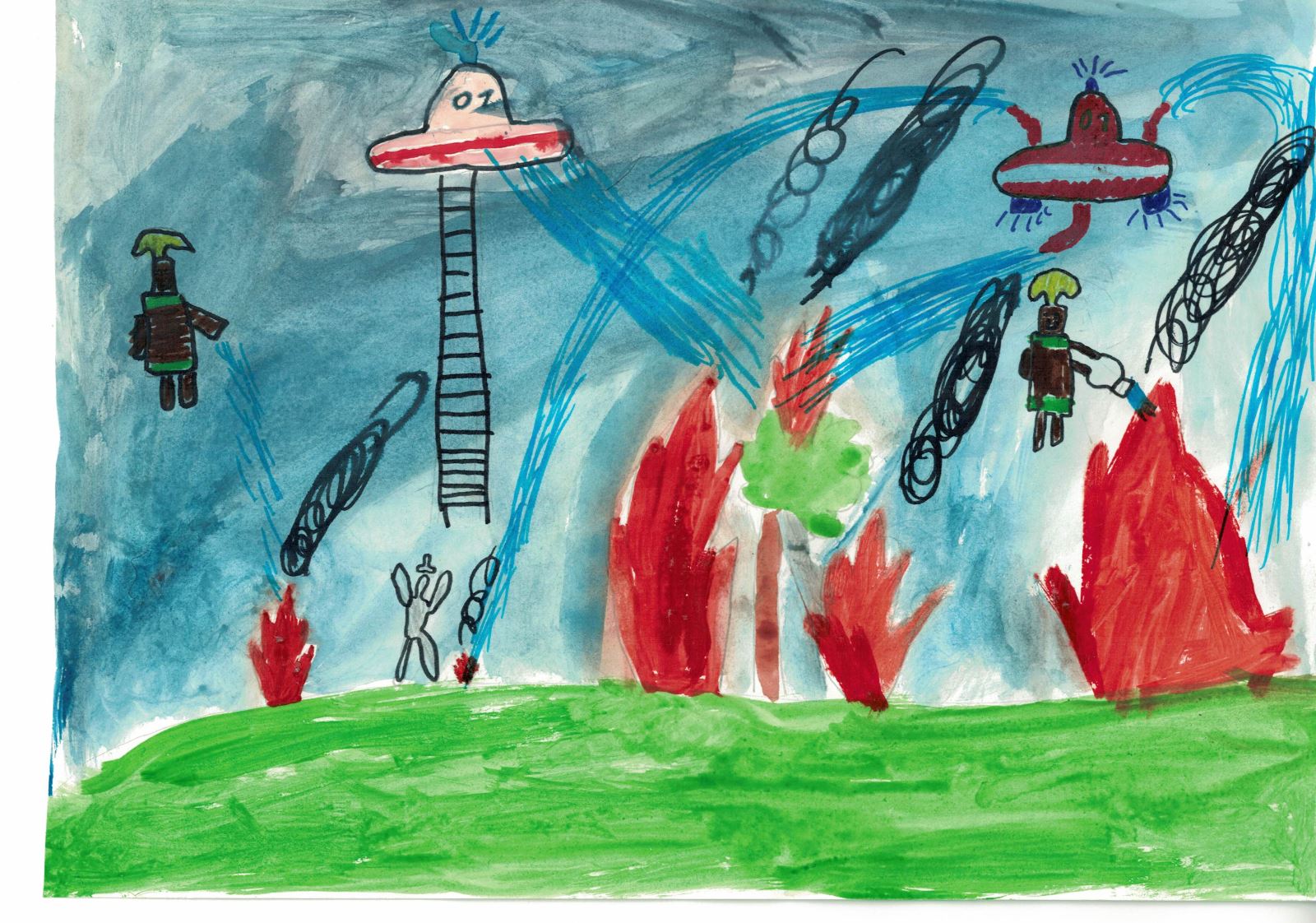Пожарная техника будущего рисунки детей